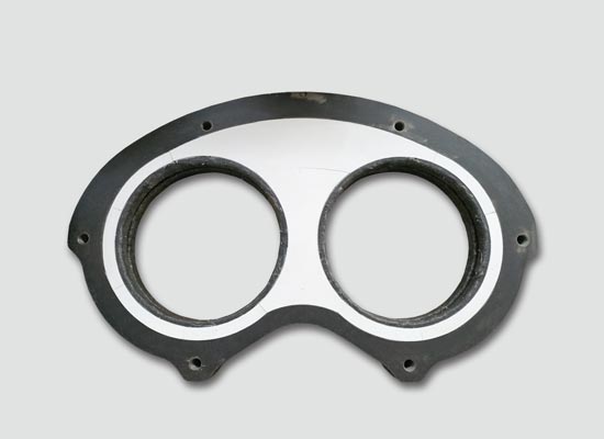 中联耐磨陶瓷泵车眼镜板|切割环