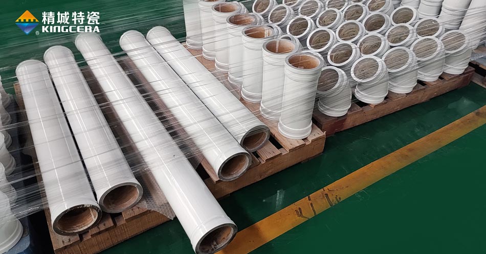 精城特瓷KCPP陶瓷耐磨泵管批量出口欧洲